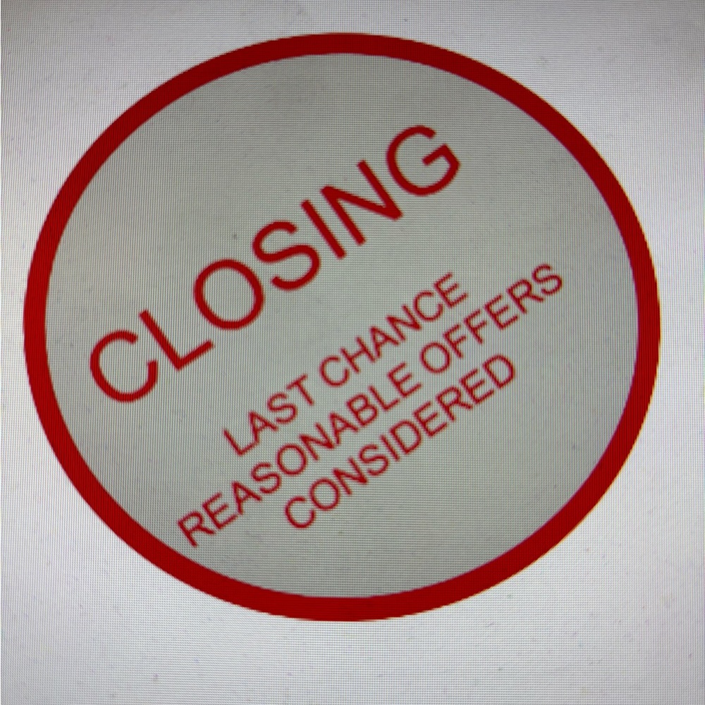CLOSING NEED GONE